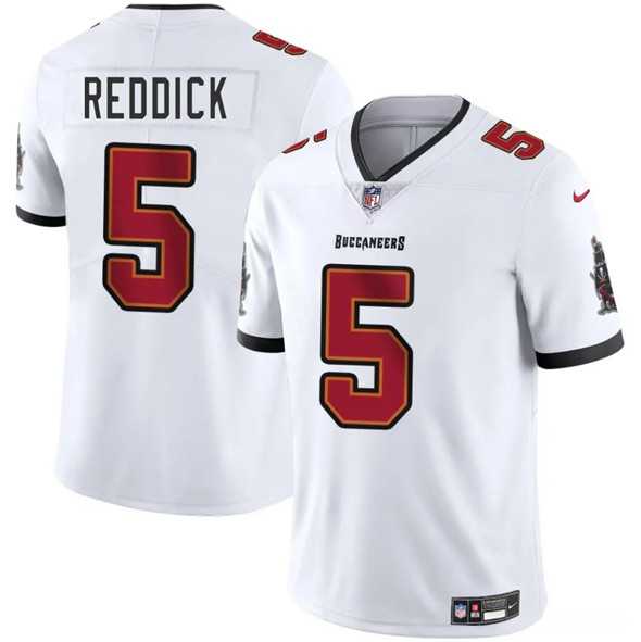 Men & Women & Youth Tampa Bay Buccaneers #5 Haason Reddick White 2025 Vapor Limited Stitched Jersey->tampa bay buccaneers->NFL Jersey